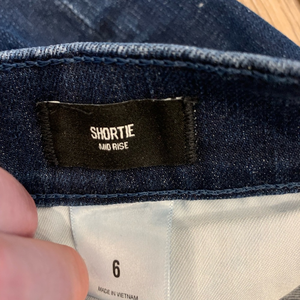 Express Mid Rise Jean Shorts - Picture 3 of 5